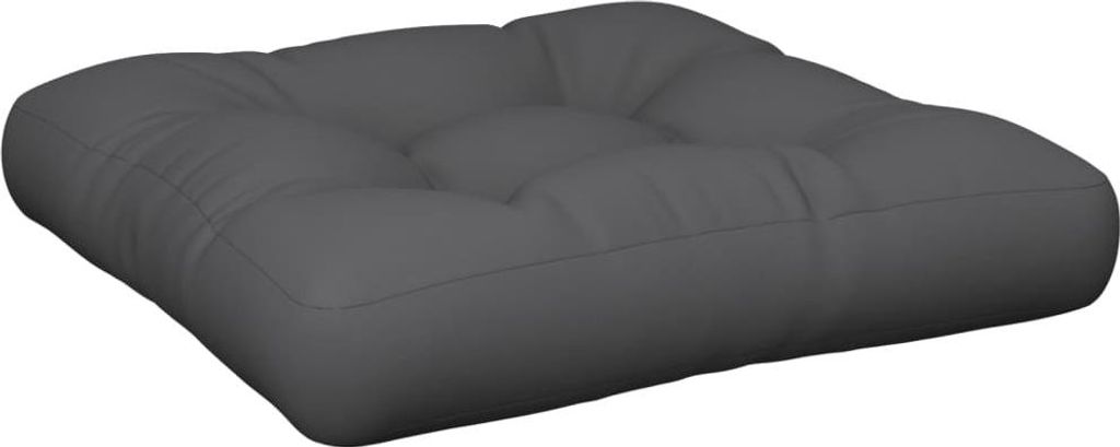 vidaXL Vankúš z palety 50x50x12 cm Šedá látka Obrázok produktu 