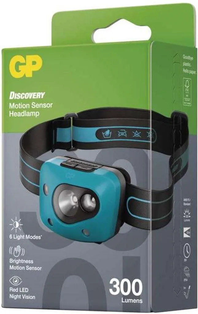 Lampe frontale GP Discovery CH44 - Éclairage LED puissant et ajustable - 33