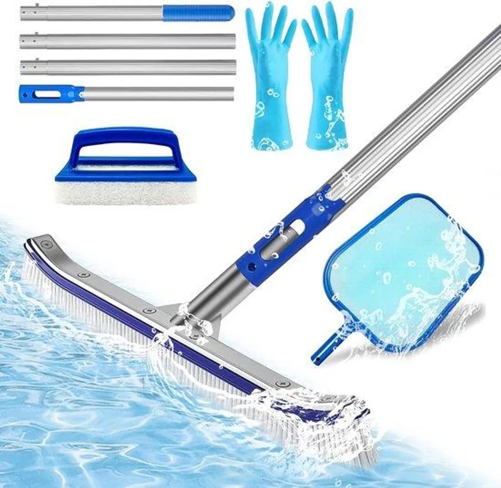 Aspirateur de piscine manuel haute performance avec brosses latérales