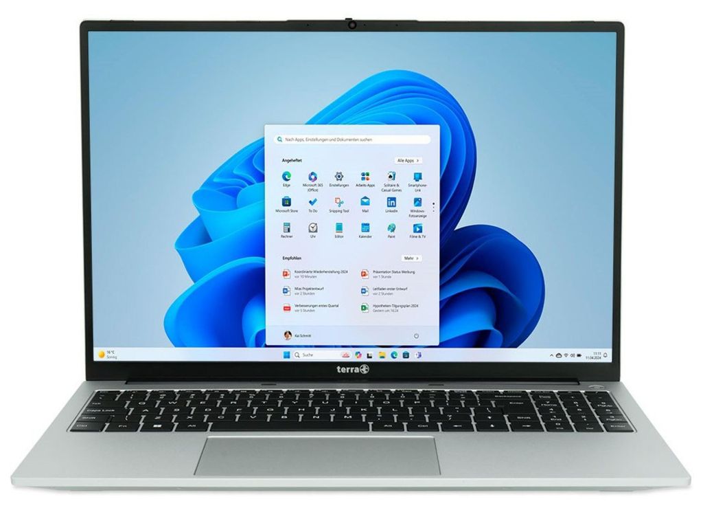 TERRA MOBILE 1610A R7-7730U W11 HOME, AMD Ryzen? 7, 2 GHz, 40,6 cm (16"), 1920 x 1200 Pixel, 16 GB,