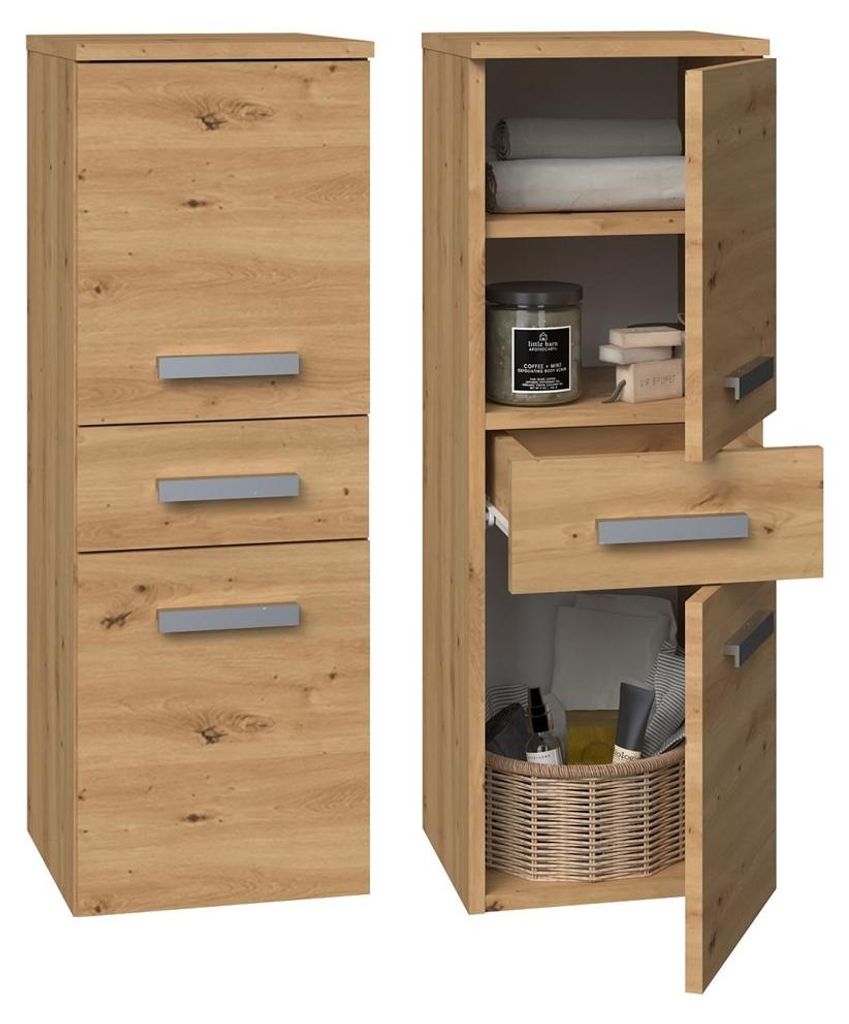 Topeshop NEL V DDS ARTISAN, Eiche, Frei stehend, 3 Regale, Produktbild 