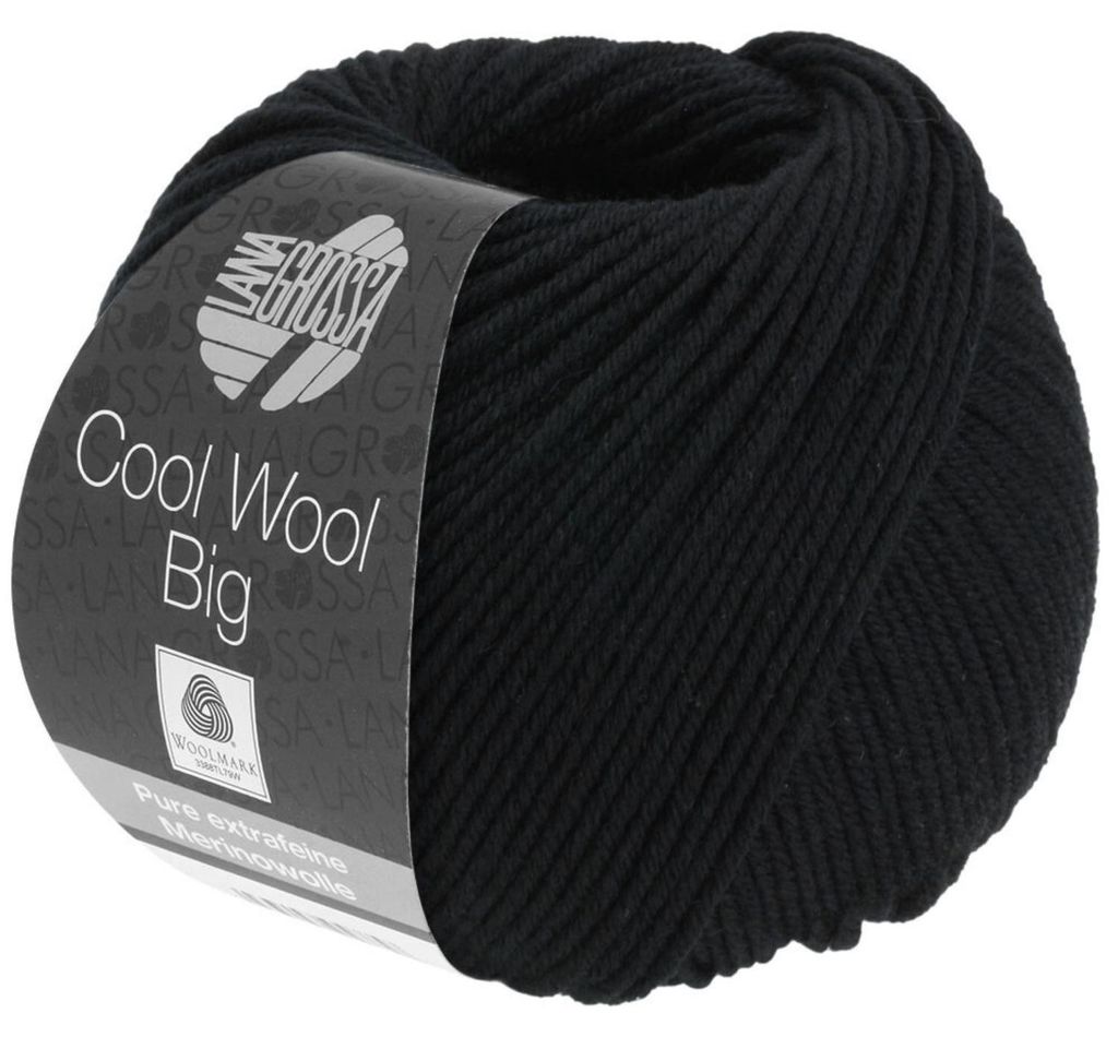 Lana Grossa – Cool Wool Big 0627 schwarz Produktbild 