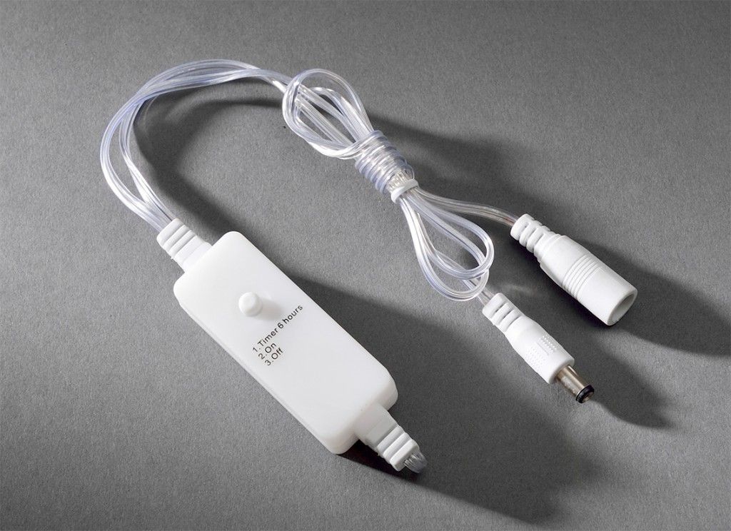 Nachrüst-Timer - für LED-Lichterketten Indoor - 6 Stunden