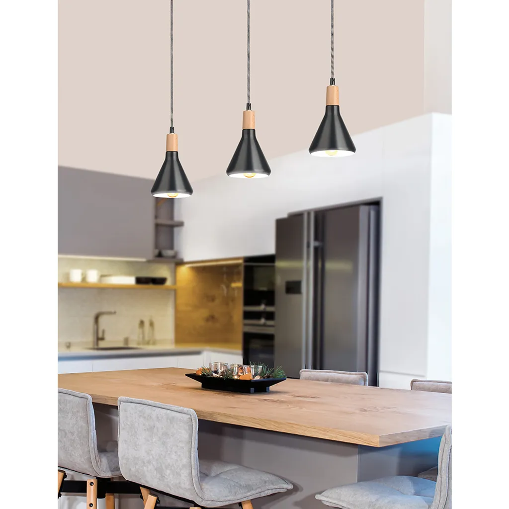 Offerta Lampada Venanzio Nova Luce Legno Ottone - Miglior Prezzo Online
