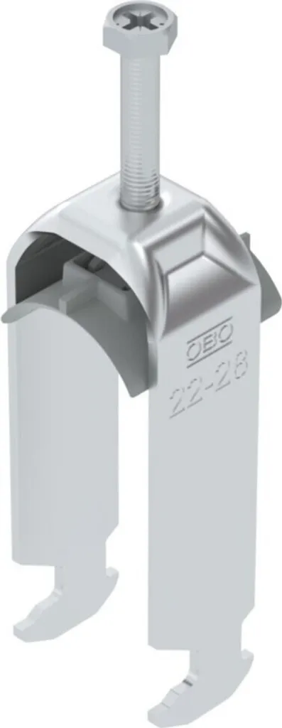 Fixation de câbles sur rail OBO Bettermann BS-H2-K-28 ALU 1186423