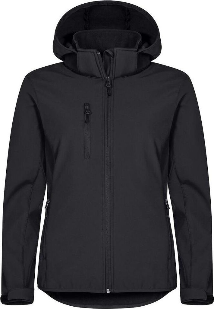 Clique - "Classic" Softshelljacke für Damen BC6659 (XXL) (Schwarz)