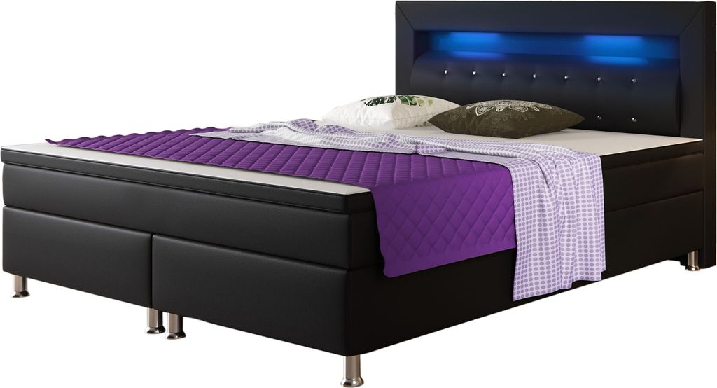 Inter Handels Boxspringbett Monaco 180x200, Boxspringbett Produktbild 1
