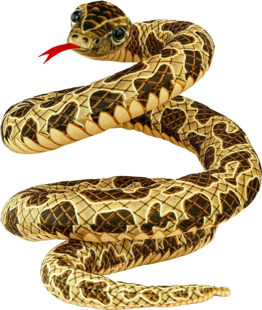 Jouet serpent 200cm en peluche géante et réaliste pour décor de chambre