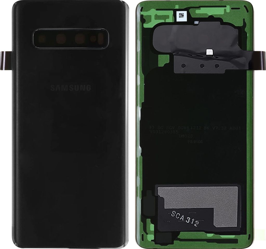 Original Samsung Akkudeckel, neue Rückseite für Samsung Galaxy S10 – Prism Black