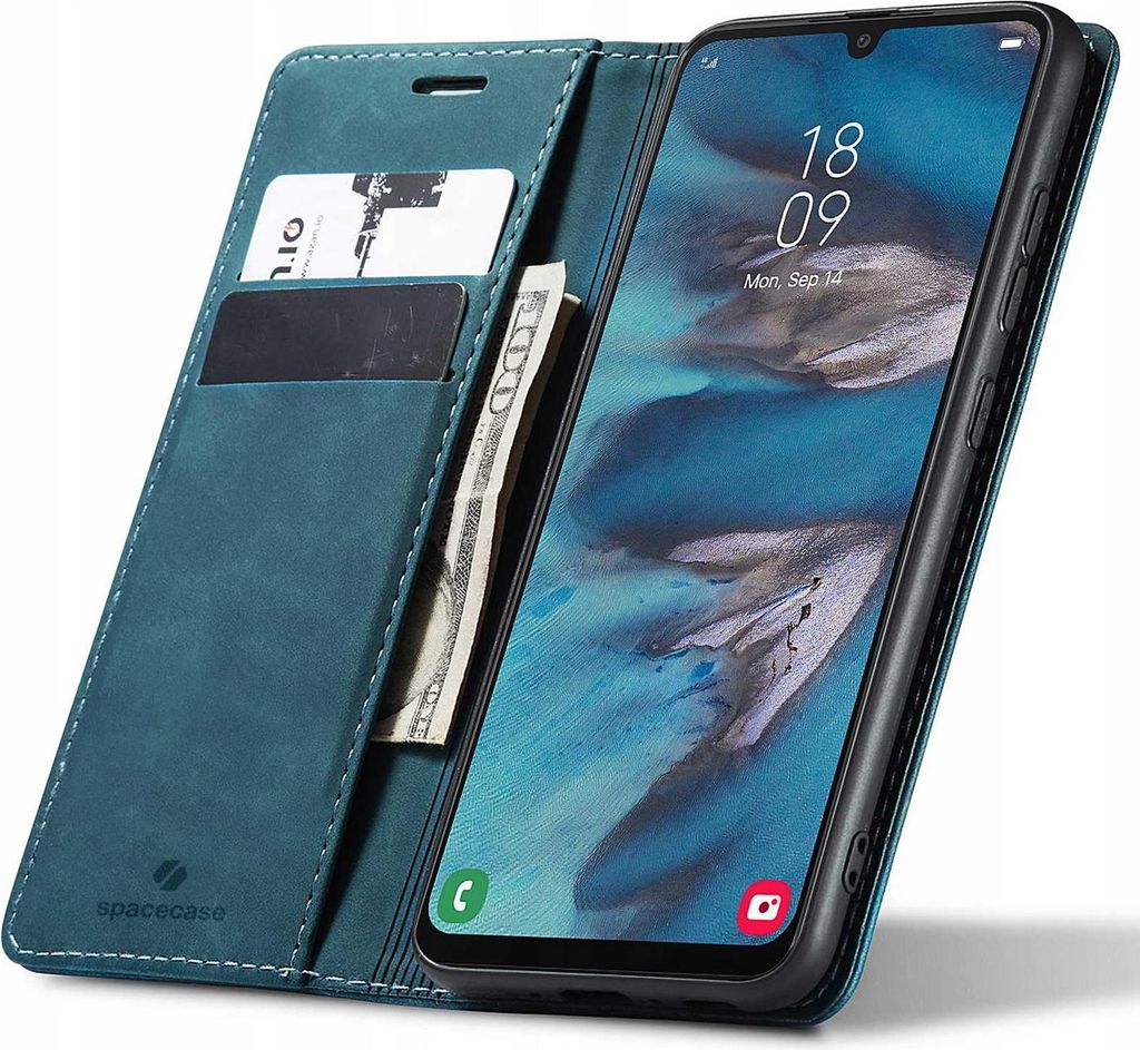 Spacecase Geldbörse Galaxy A34 5G blau
