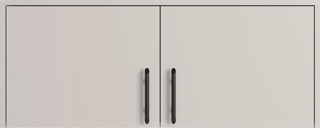 Furniture24 Aufsatz Smart SRN3 - Kaschmir, 100x40x56 cm, modern, mit Flügeltüren, pflegeleicht, ideal für Schlafzimmer und Vorzimmer