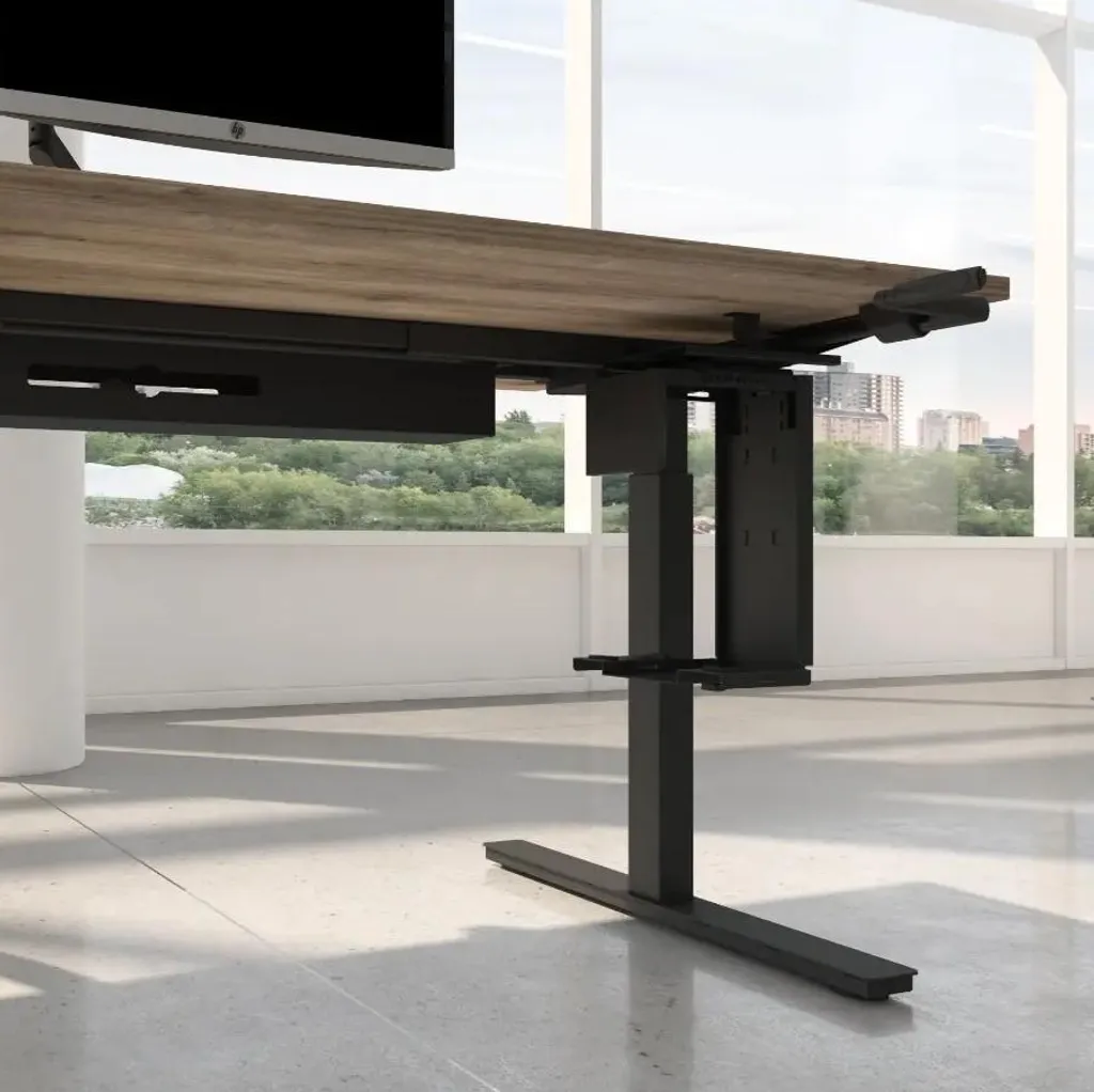 Support PC sous Table pour Éviter la Poussière - Support Suspendu Noir