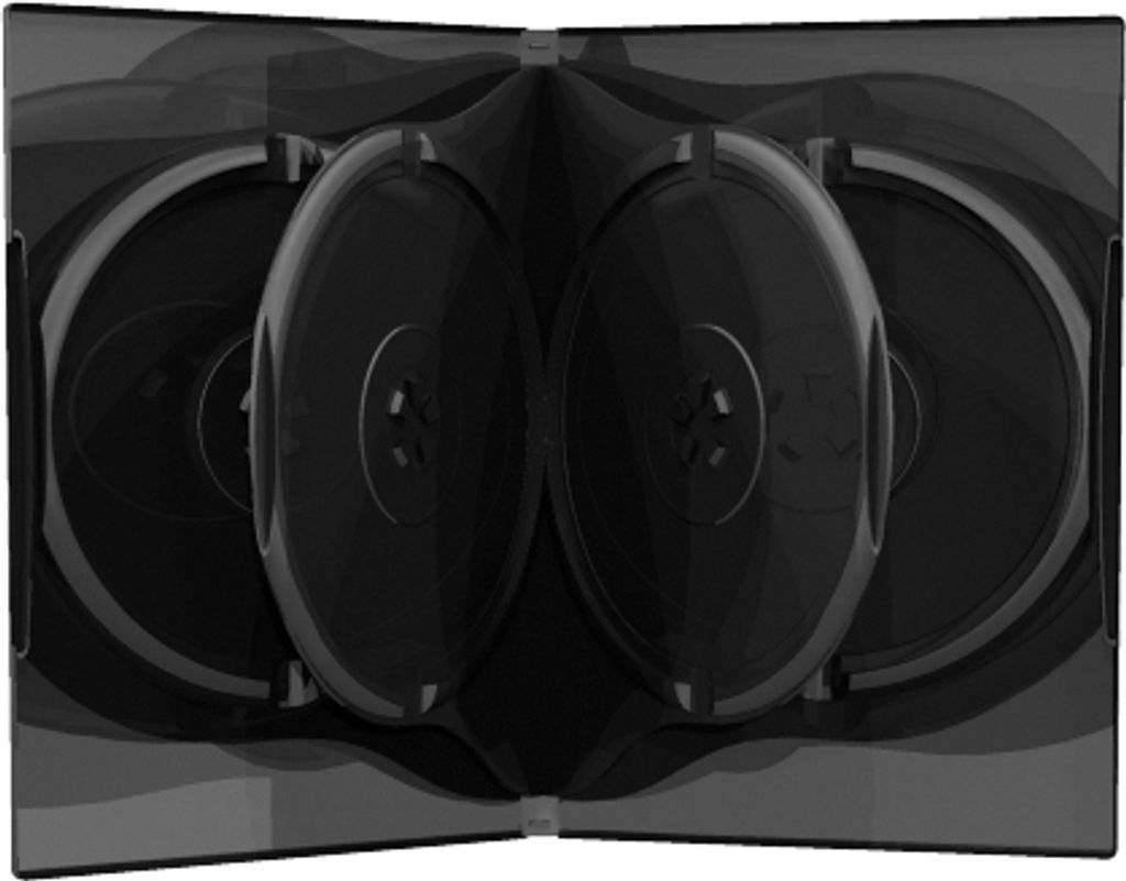 MediaRange BOX16, DVD-Hülle, 6 Disks, Schwarz, Kunststoff, Produktbild 