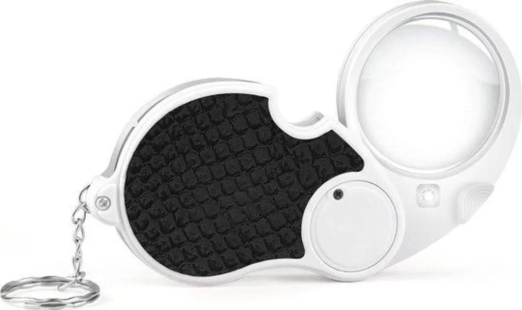 Loupe de lecture avec lumière pliable pour seniors et malvoyants