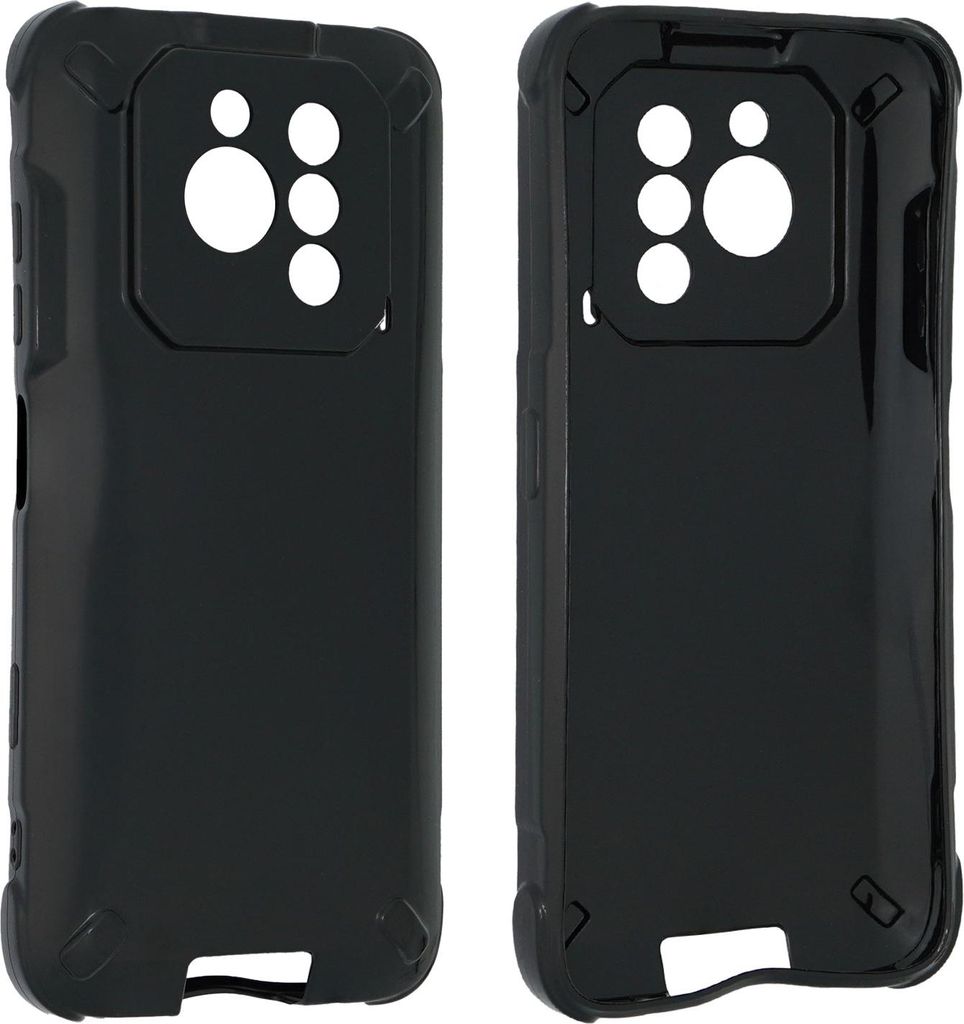 caseroxx Schutz-Hülle TPU-Hülle kompatibel mit RugOne Xever 7, Gummi Handy Tasche schwarz