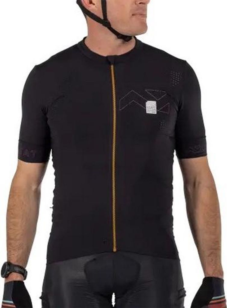 Leatt Mtb Endurance 5.0 Kurzarm-t-shirt Schwarz L Mann Schwarz L