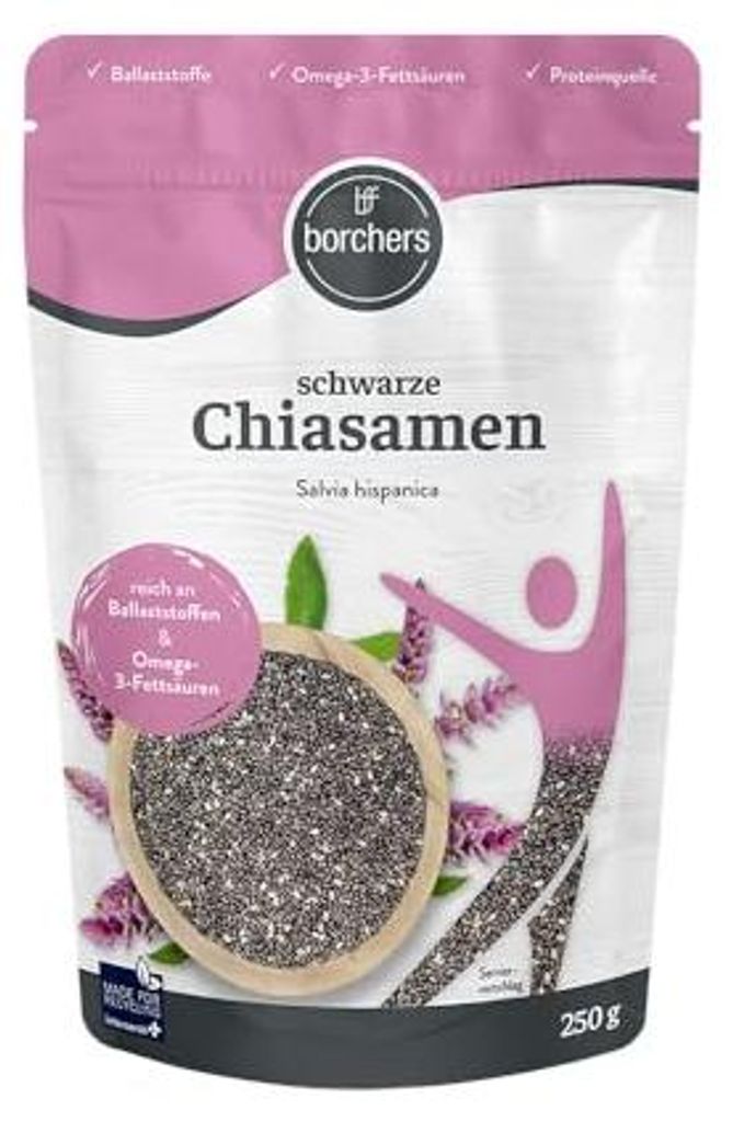 BORCHERS Chiasamen schwarz - 250g - 250 g (1er Pack) Produktbild 