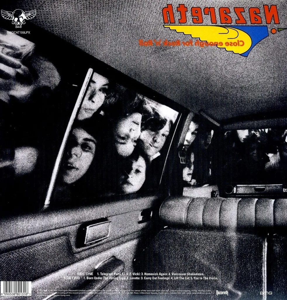 Nazareth Close Enough for Rock N Roll Vinyle Bleu Version Remasterisée