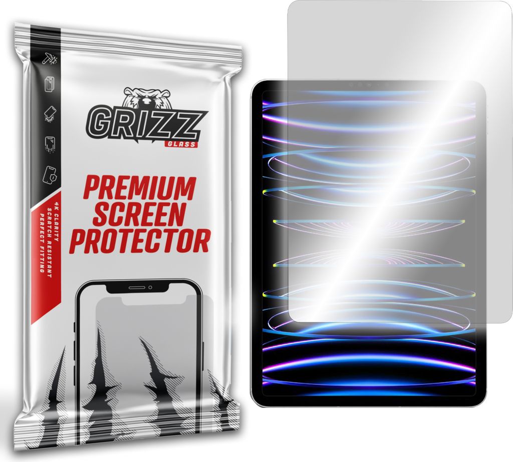 Hybriertes Glas GrizzGlass HybridGlass für Apple iPad Pro 11 2022 (4. Generation)