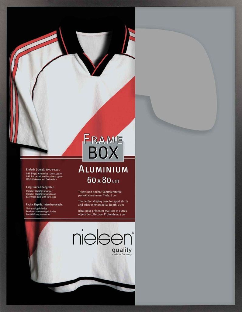 nielsen Aluminium Trikotrahmen, 60x80 cm, Eloxal Schwarz Produktbild 