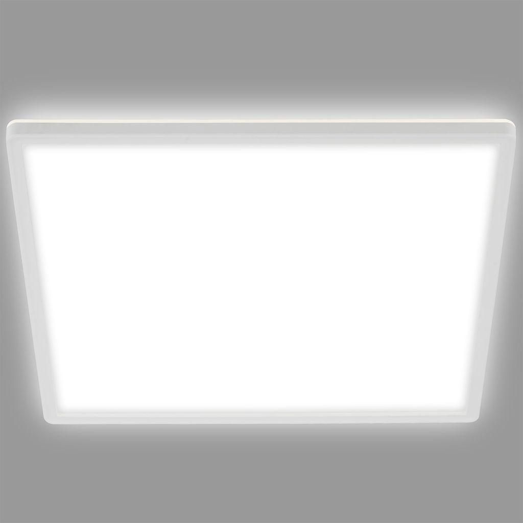 B.K.Licht Plafonnier LED dimmable ultra plat 42x42 cm carré Image du produit 