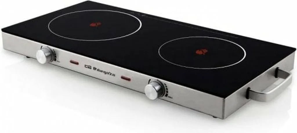 Table de cuisson vitrocéramique portable Orbegozo PCE 6000 2800W Noir