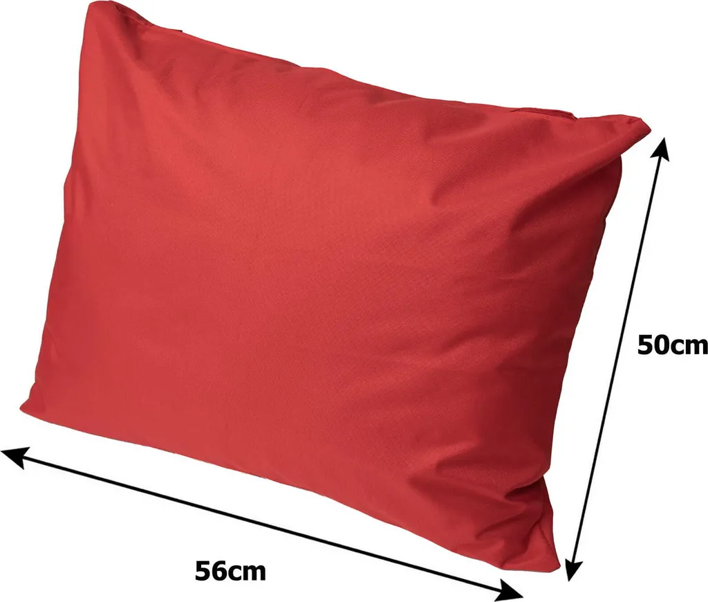 Set Di 4 Federe In Lino 60x60 Cm – Fantasia Graffiti, Rosso E Verde, Per Divano E Camere