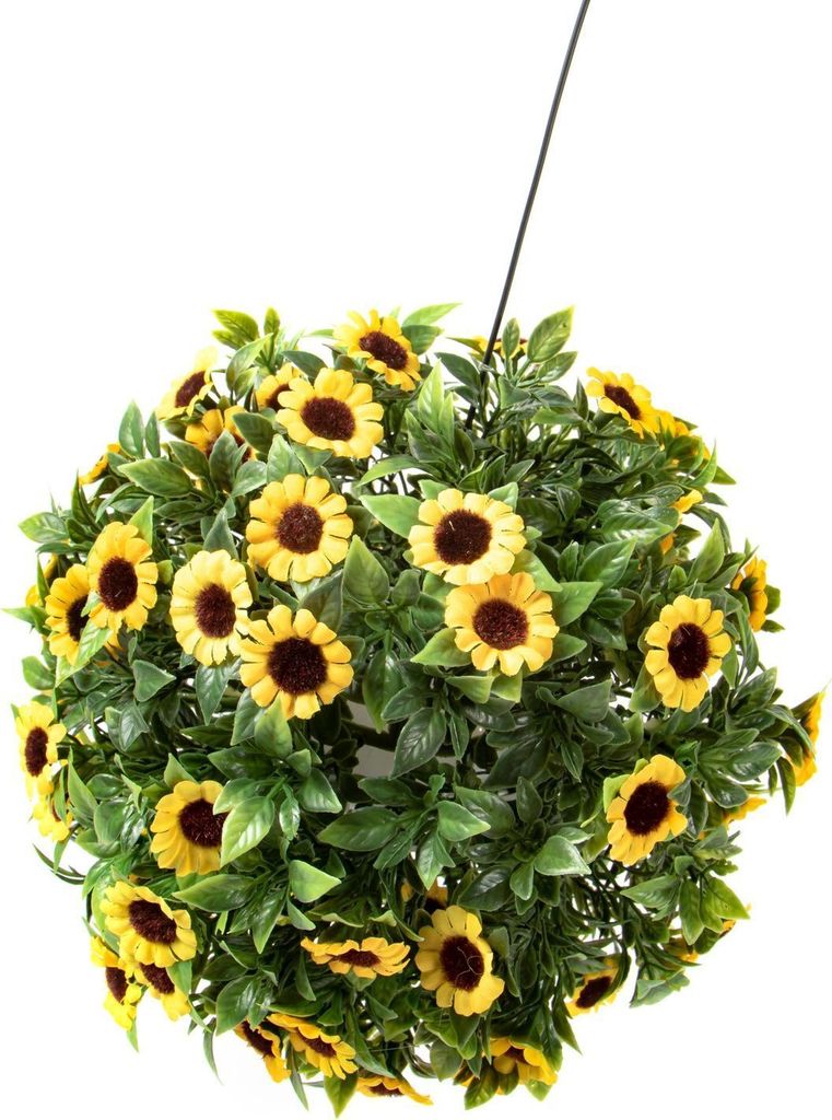 BURI Solar Deko-Kugel Sonnenblumen Gartendeko Blüte Produktbild 
