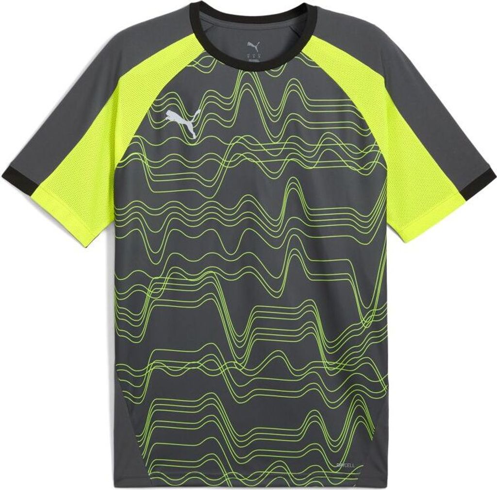 Puma individualLIGA Graphic Trikot Herren grau gelb Gr S
