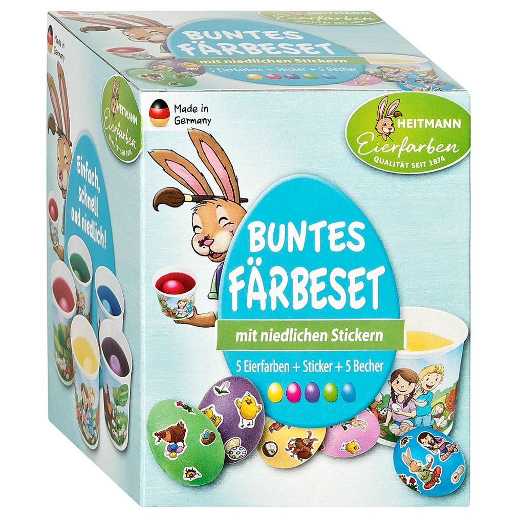 Brauns-Heitmann Buntes Färbeset, Flüssigkeit, Blau, Grün, Produktbild 