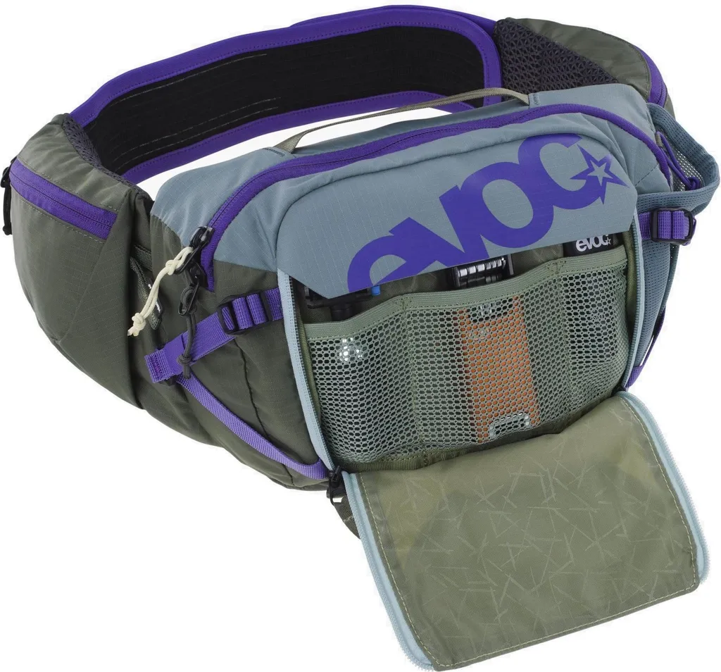 Evoc Hip Pack Pro 3 + Bladder Sac Banane de Vélo 1.5L Vert Mixte