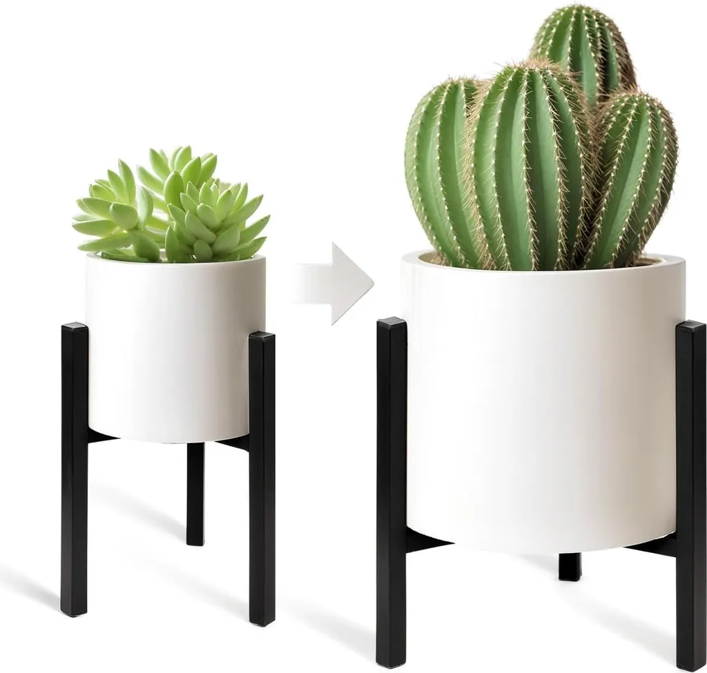 Support de plante extensible en métal - Fini les pots instables !