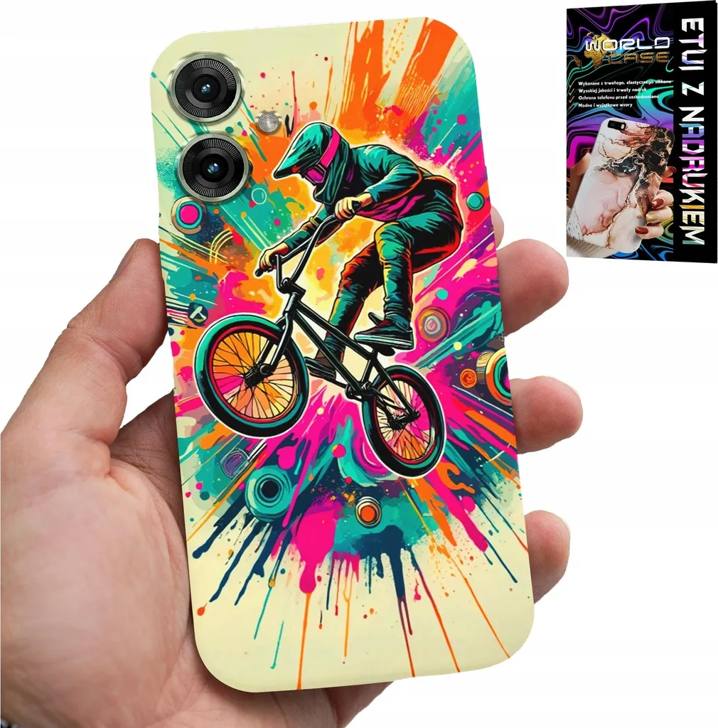 Custodia per Motorola Moto G55 - Bikes Bmx Triki Sports + vetro
