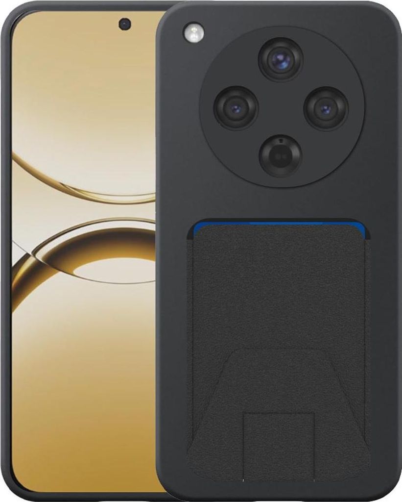 Geeignet für Oppo Find X8 Phone Case mit verstellbaren Leder Kartenschlitz - Flexible Back Cover Case Silikon TPU mit verstellbaren Leder Kartensc...