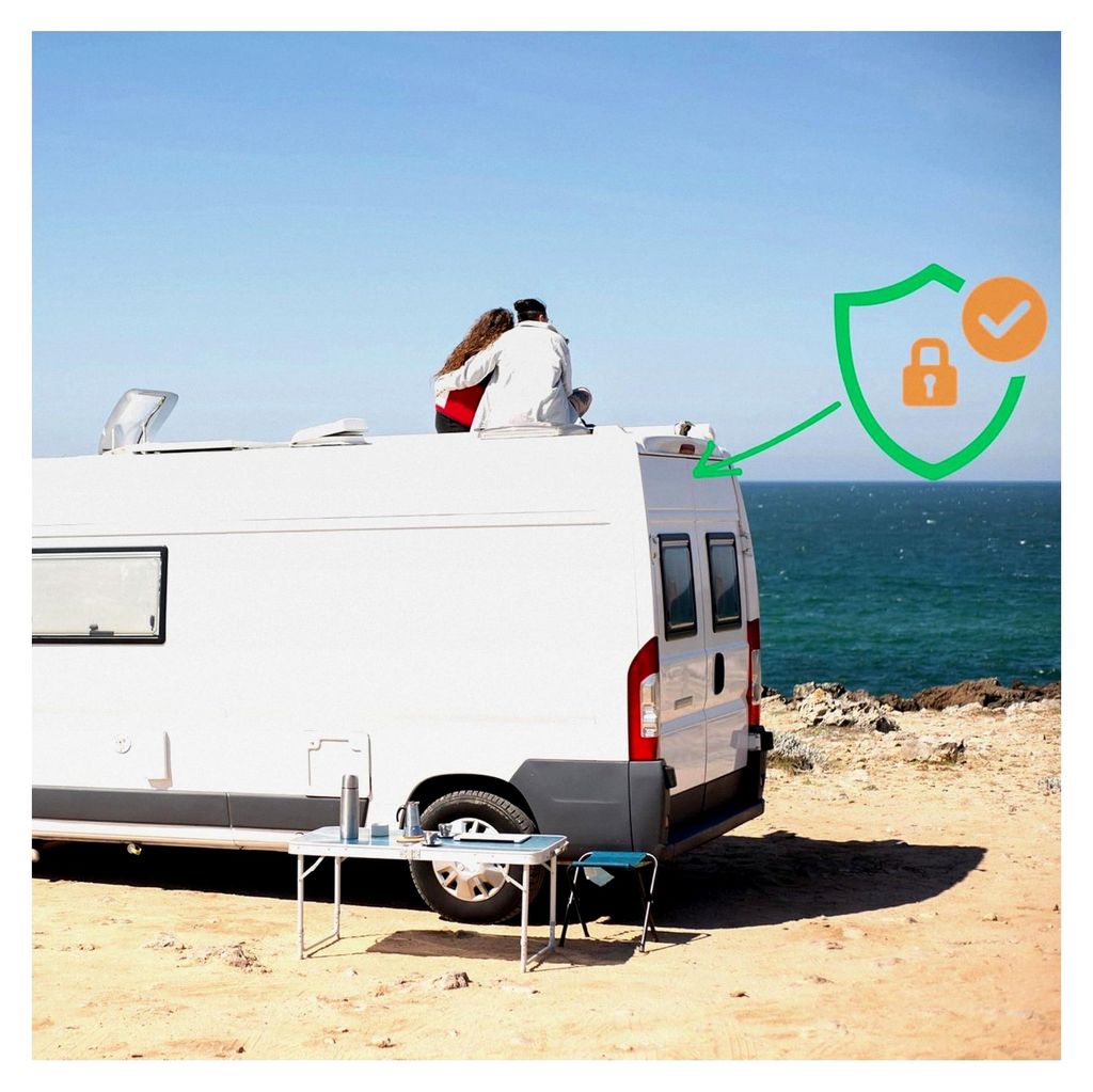 Hecktürverriegelung für H1/H2 Dach, kompatibel mit FIAT Ducato, Citroën Jumper/Relay, Peugeot Boxer, ab Baujahr 2006, Einbruchschutz für Wohnmo...