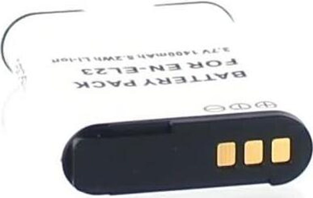 Akku für Nikon EN-EL23 Li-Ion 3,8 Volt 1400 mAh schwarz.