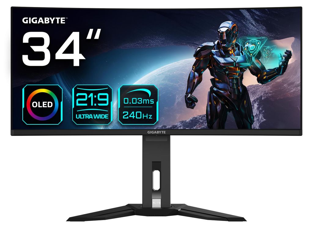 GIGABYTE OLED WQHD Curved Gaming Monitor MO34WQC2 - 34 Produktbild 
