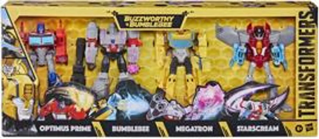 Cadeau Transformers Buzzworthy Bumblebee Coffret 4 Robots de 14 cm - 4