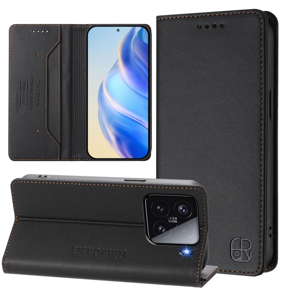 RinaCasis Smart Case EKO für Xiaomi 15 5G – Klapphülle mit RFID-Schutz, Wallet Case