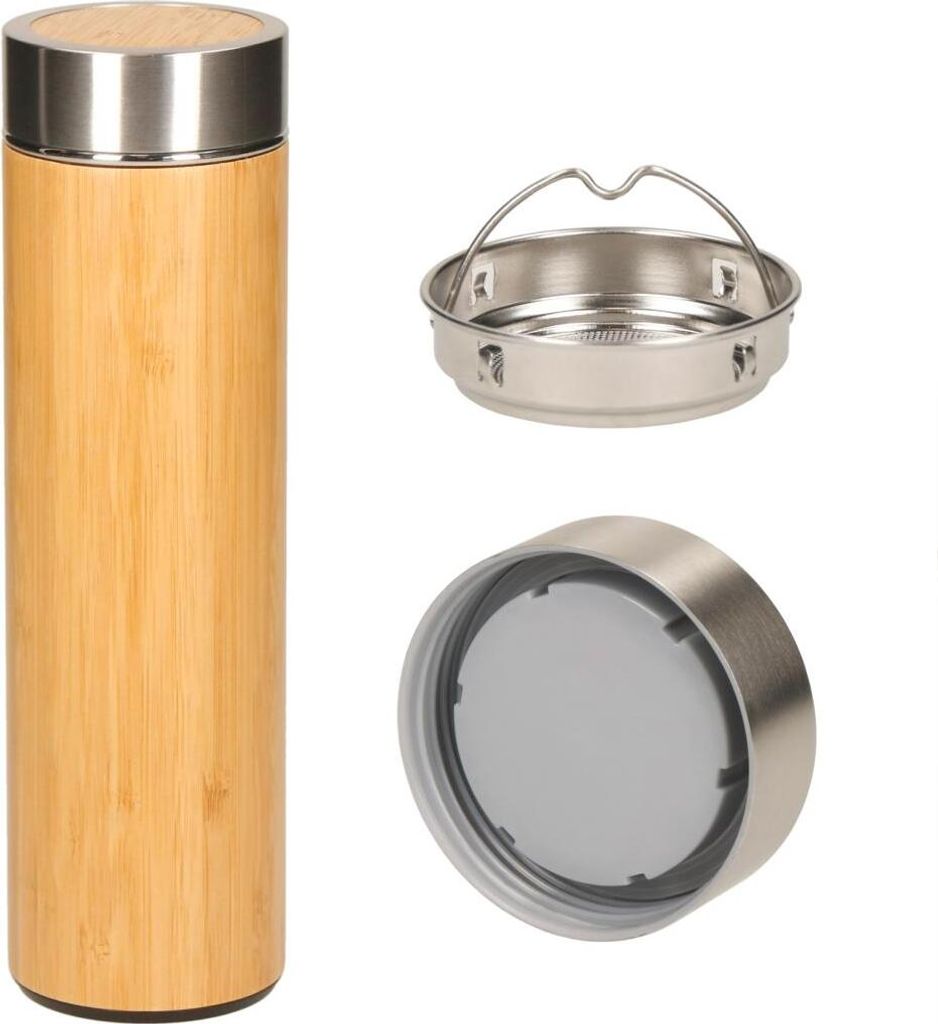 Bouteille de thé avec passoire 'Bamboo' - Bouteille à Image du produit 