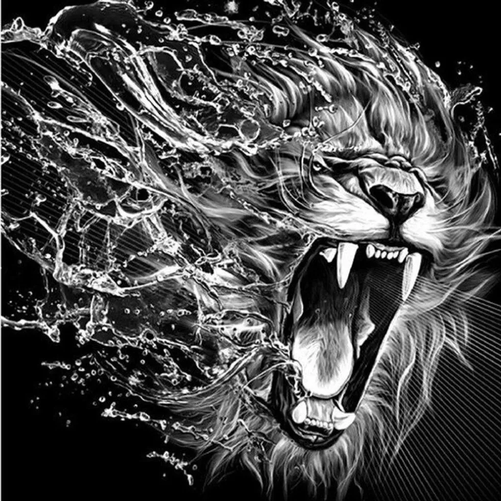 Réussir sa Déco DIY avec la Peinture Diamant Lion 30x40 cm NORIMPEX