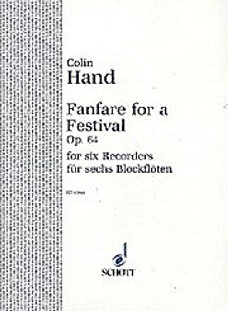 Fanfare for a Festival op.64 :6 recorders (SSATTB), score