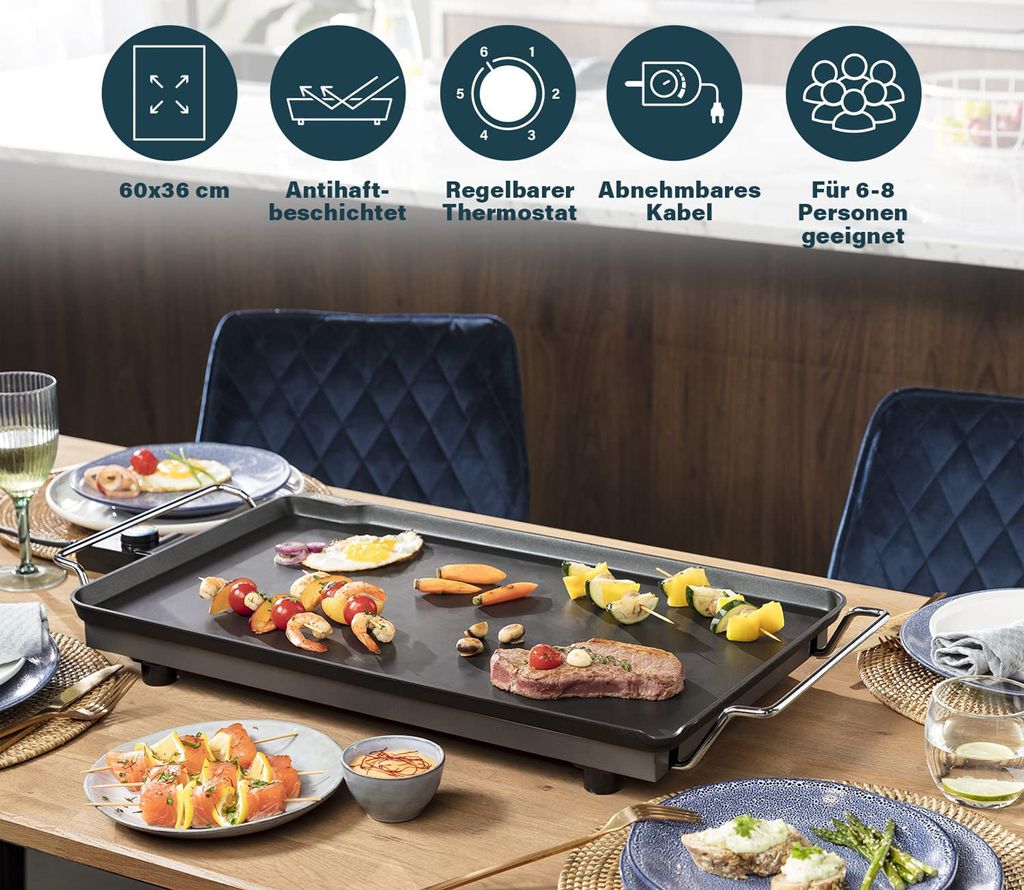 Princess 102325 Elektrischer Tischgrill XXL 60x36 cm Produktbild 