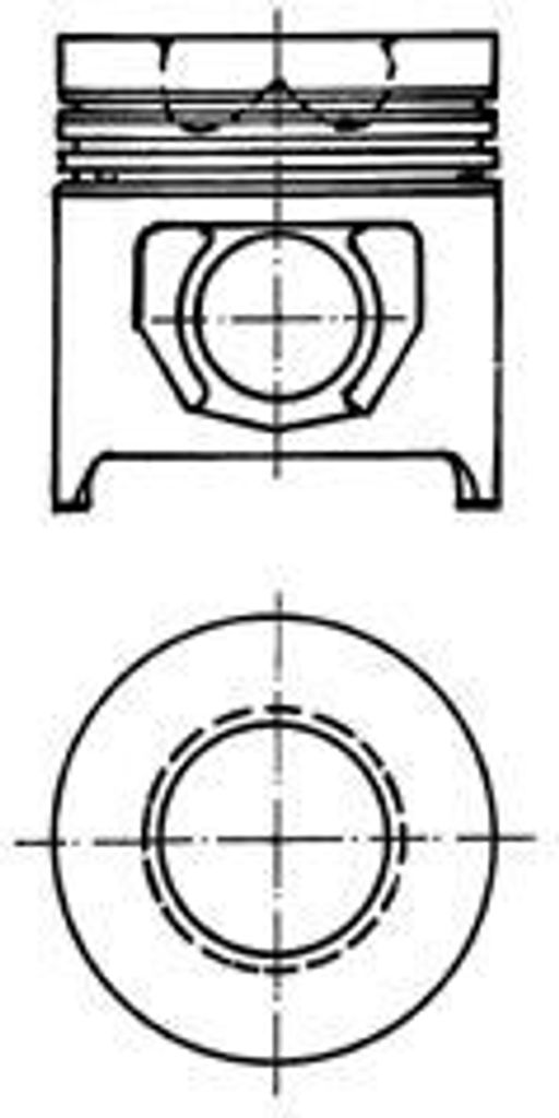 KOLBENSCHMIDT 90158700 Kolben für FIAT 66 88 90 94 F TL