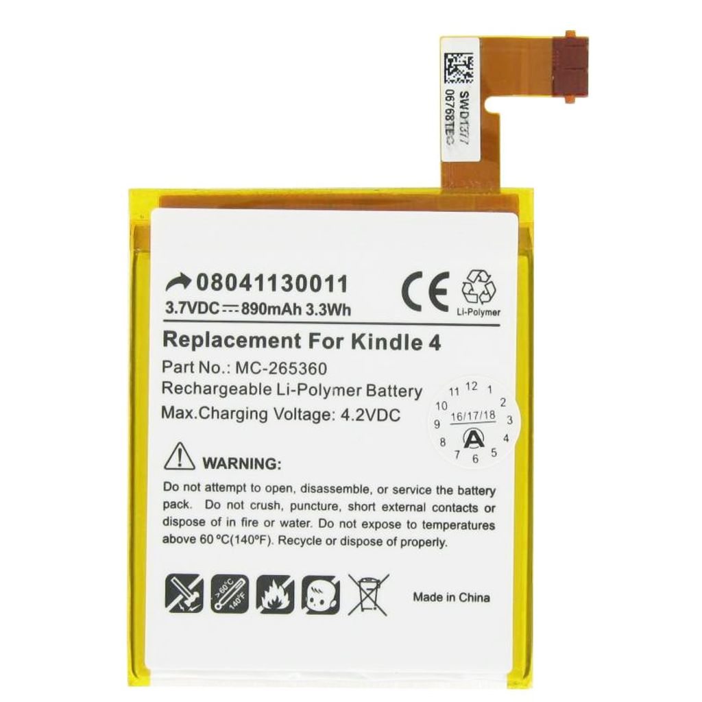 Baterie vhodná pro Amazon Kindle 4, Kindle 4G, Kindle 5 a Obrázek produktu 