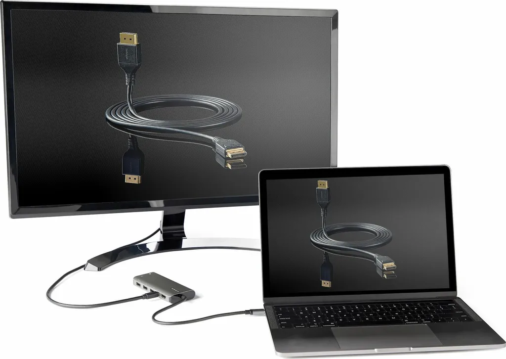 Mini Docking Station StarTech USB-C a HDMI/MiniDP 4K 60Hz 100W PD - 10