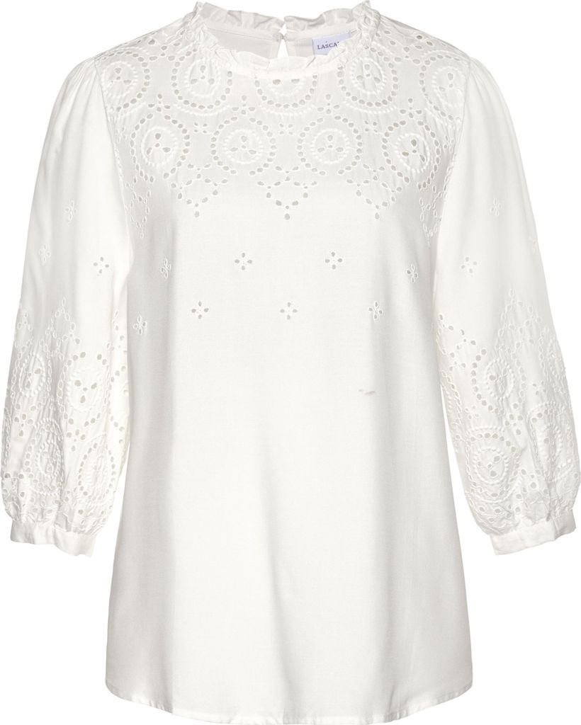 LASCANA Schlupfbluse creme Größe 40