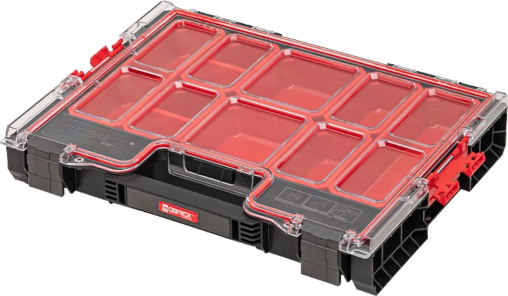 Qbrick System 3x PRO 200 Organizer Impilabile IP54 - Set 3 Pezzi Professionale