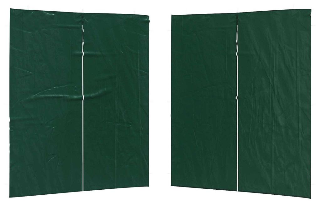 Party Zelt Seitenteil 2 pcs Grün 200 x 195 cm PE und Stahl