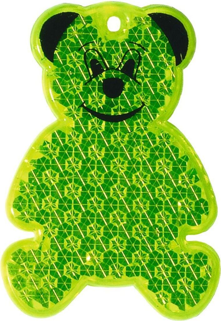Reflektor "Bär" transparent-gelb